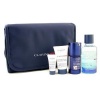 Clarinsmen On The Go Set: Skin Difference + Face Wash + After Shave Energizer + Moisture Balm + Bag - 4pcs+1bag