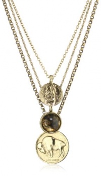 Low Luv by Erin Wasson Three Charms Pendant Necklace Low Luv by Erin Wasson Three Charms Pendant Necklace