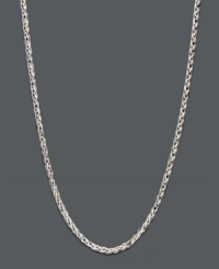 A timeless addition to your collection. Necklace features a diamond cut wheat chain crafted in 14k white gold. Approximate length: 16 inches. A timeless addition to your collection. Necklace features a diamond cut wheat chain crafted in 14k white gold. Approximate length: 16 inches.