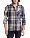 Volcom Men's Ex Factor Plaid Long Sleeve Shirt