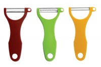 Swissmar Swiss Trio Peeler Set, Brown, Green and Yellow Swissmar Swiss Trio Peeler Set, Brown, Green and Yellow