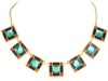 Kate Spade New York Levitt Squares Multi Turquoise Short Necklace