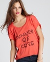 Show your love for the sunny season in this richly hued, supple-soft Sauce tee.