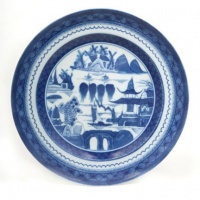 Mottahedeh Blue Canton Dessert Plate 8.5 in Mottahedeh Blue Canton Dessert Plate 8.5 in