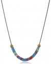 Vanessa Mooney Vintage African Glass Slider Necklace