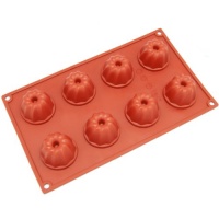 Freshware 8-Cavity Mini Bundt and Coffe Cake Silicone Mold and Baking Pan Freshware 8-Cavity Mini Bundt and Coffe Cake Silicone Mold and Baking Pan