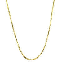 10 Karat Yellow Gold Venetain Box Chain (0.6 mm Thick) 10 Karat Yellow Gold Venetain Box Chain (0.6 mm Thick)