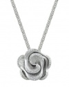 Effy Jewlery Balissima Pave Diamond Rose Pendant, .16 TCW