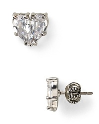 Flatter your hair and complexion with glimmering heart studs from Juicy Couture.