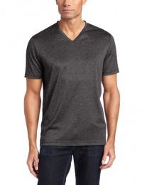 Perry Ellis Men's Short Sleeve Marled Jersey V-neck Tee