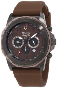 Bulova Men's 98B128 Marine Star Brown Dial Strap Watch