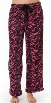 Dollhouse Zebra Print Ultra Plush Fleece Pajama Bottoms