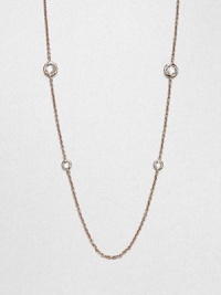 From the Rosé Rock Candy® Collection. Faceted clear quartz stones on a delicate link chain in sterling silver and 18k gold plated in the warm finish of 18k rose gold. Clear quartzSterling silver & 18k gold with 18k rose goldplatingLength, about 37Lobster clasp closureImported From the Rosé Rock Candy® Collection. Faceted clear quartz stones on a delicate link chain in sterling silver and 18k gold plated in the warm finish of 18k rose gold. Clear quartzSterling silver & 18k gold with 18k rose goldplatingLength, about 37Lobster clasp closureImported