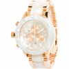 Nixon 42-20 Series Quartz Chronograph White Dial in Rose Gold with White Granite Unisex Watch - A0371046