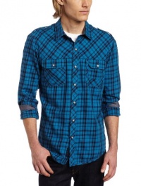 Calvin Klein Jeans Men's Steely Plaid Long Sleeve Woven Calvin Klein Jeans Men's Steely Plaid Long Sleeve Woven