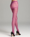 Horizontal sheer stripes and a leg-lengthening back seam give these bold kate spade new york tights elegant appeal.