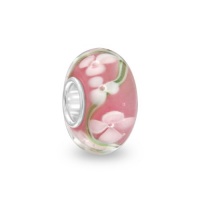 Bling Jewelry Sterling Silver Clover Murano Pink Glass Bead Pandora Compatible Bling Jewelry Sterling Silver Clover Murano Pink Glass Bead Pandora Compatible
