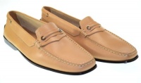 TOD'S Women's Pellame Leather Beige Loafers Sz 41 BR0C604 TOD'S Women's Pellame Leather Beige Loafers Sz 41 BR0C604