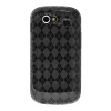 Amzer Luxe Argyle High Gloss TPU Soft Gel Skin Case for Samsung/Google Nexus S - Smoke Gray