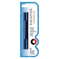 Sheaffer Ink Cartridge 5-Pack, Blue/Black Sheaffer Ink Cartridge 5-Pack, Blue/Black