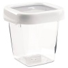 OXO - Good Grips LockTop Container, Small Square, 2.5 cup, White/Clear - Sold As 1 Each - Airtight, watertight, leakproof seal.