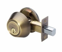 Master Lock DSO0605 Single Cylinder Deadbolt, Antique Brass Master Lock DSO0605 Single Cylinder Deadbolt, Antique Brass