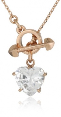 Juicy Couture Replenishment Cubic Zirconia Heart Necklace, 16 Juicy Couture Replenishment Cubic Zirconia Heart Necklace, 16