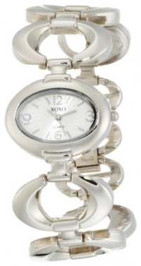 XOXO Women's XO5206 Silver Dial Silver-tone Open Link Bracelet Watch XOXO Women's XO5206 Silver Dial Silver-tone Open Link Bracelet Watch