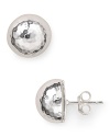 The stud earring is a have-forever jewel box staple, and this pair from Melinda Maria is sure to shine on, crafted of sterling silver plate that has been hammered for added allure.