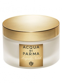 The creamy white petals of the magnolia flower are extraordinarily velvety, sensuous, yet delicate, as is the new Magnolia Nobile Sublime Body Cream. Perfect for the sophisticated, feminine woman, who lives her life with intensity and style. Notes of Italian citrus, precious florals and sensual woods combine in a feather light body cream for a luxurious and truly sublime experience. 5.25 oz. The creamy white petals of the magnolia flower are extraordinarily velvety, sensuous, yet delicate, as is the new Magnolia Nobile Sublime Body Cream. Perfect for the sophisticated, feminine woman, who lives her life with intensity and style. Notes of Italian citrus, precious florals and sensual woods combine in a feather light body cream for a luxurious and truly sublime experience. 5.25 oz.