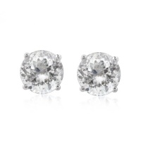 CZ Stud Earrings in Sterling Silver CZ Stud Earrings in Sterling Silver