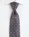 Superior design and detail in smooth, medallion-printed Italian silk.SilkDry cleanMade in Italy