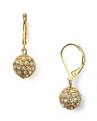 Lauren Ralph Lauren's glistening pave ball drop earrings ensure you shine. Lauren Ralph Lauren's glistening pave ball drop earrings ensure you shine.