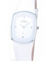 Skagen White Leather Womens Watch