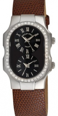 Philip Stein Women's 1DBCBZBR Diamond Lizard Strap Watch Philip Stein Women's 1DBCBZBR Diamond Lizard Strap Watch