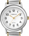 Carriage Women's C3C363 Two-Tone Round Case White Dial Two-Tone Stainless Steel Expansion Band Watch