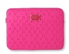 MARC BY MARC JACOBS Stardust Logo Laptop Notebook Computer Case - 15 Inch - Fluoro Fuchsia