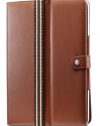 DMS Deluxe Leather-Like Flip Book Jacket/Folio for Apple iPad 3G (Brown)