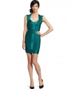 French Connection Women's Ribbon Knit Dress, Green, 2