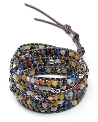 Chan Luu Five Wrap Multi Beaded with Skulls Bracelet Chan Luu Five Wrap Multi Beaded with Skulls Bracelet