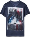 Set your sights on this cool graphic tee from Mark Ecko Cut & Sew.