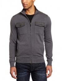 Kenneth Cole Men's Full-Zip Double-Pocket Mock-Neck Sweater Kenneth Cole Men's Full-Zip Double-Pocket Mock-Neck Sweater