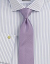 Sartorial style par excellence, tailored with a standard fit and classic French cuffs. Buttonfront Spread collar French cuffs Cotton Dry clean Imported 