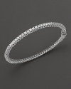 An undisputed classic from Roberto Coin, this gorgeous diamond tennis bracelet in 18 Kt. white gold is the pinnacle of style.