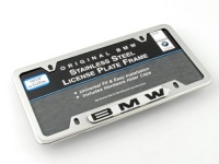 BMW License Plate Frame w/BMW Logo POLISHED stainless steel BMW License Plate Frame w/BMW Logo POLISHED stainless steel