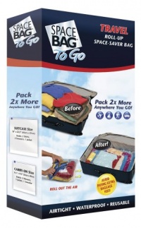 Space Bag Compressible Vacuum-Seal Travel Roll Bags, Set of 5 Space Bag Compressible Vacuum-Seal Travel Roll Bags, Set of 5