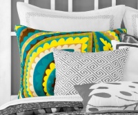 Trina Turk Vivacious Standard Sham, 20 by 26-Inch, Green/Yellow Trina Turk Vivacious Standard Sham, 20 by 26-Inch, Green/Yellow