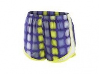 Nike Women's Printed Tempo Running Shorts-Purple/Yellow/White Nike Women's Printed Tempo Running Shorts-Purple/Yellow/White