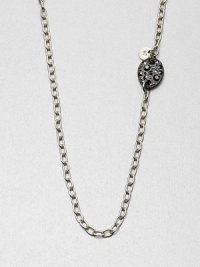 EXCLUSIVELY AT SAKS. From the Plaquette Collection. A sterling silver link chain with a marcasite encrusted plaque detail is crafted as a celebration of the founding years of this brand. Sterling silverMarcasiteLength, about 39Slip-on styleMade in Italy EXCLUSIVELY AT SAKS. From the Plaquette Collection. A sterling silver link chain with a marcasite encrusted plaque detail is crafted as a celebration of the founding years of this brand. Sterling silverMarcasiteLength, about 39Slip-on styleMade in Italy