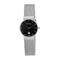 Skagen Men's O355SSSB1 Quartz Black Dial Stainless Steel Watch Skagen Men's O355SSSB1 Quartz Black Dial Stainless Steel Watch